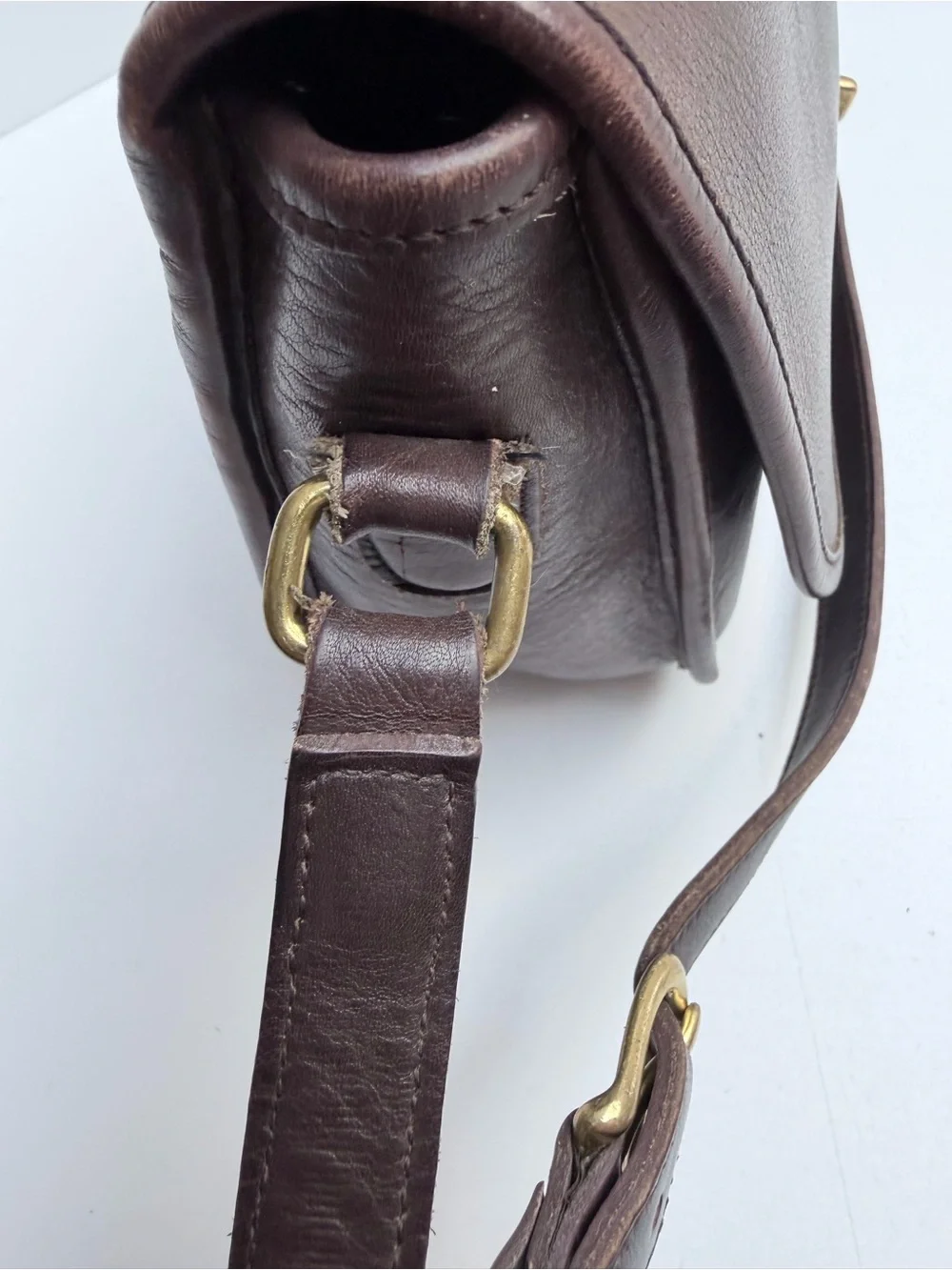 Vintage Coach 9790 City Leather Bag Crossbody Chocolate Brown